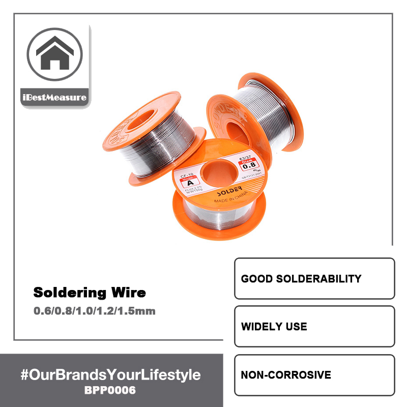 iBestMeasure 0,6 / 0,8 / 1 / 1,2 / 1,5 MÉT 50g 63/37 TUÔN RA 2,0% 45FT Chì nhựa lõi thiếc hàn lõi hàn Dây sắt Dây thông gió