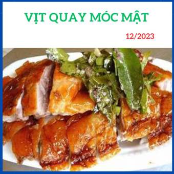 Vịt quay móc mật giao nhanh 2h, con vịt sống khoảng 2,3kg -2,5kg làm thịt tẩm ướp quay chín nguyên con