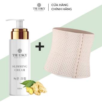 Kem Tan Mỡ Bụng Trueskey Chai 100ML TẶNG KÈM ĐAI NỊT BỤNG TAN MỠ HIỆU QUẢ AN TOÀN