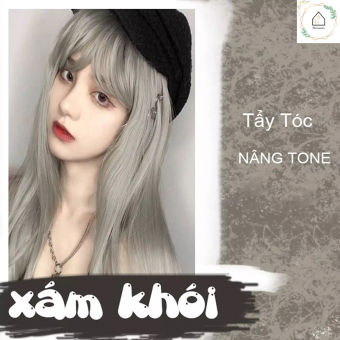 THUỐC NHUỘM TÓC MÀU XÁM KHÓI [TẶNG KÈM OXI + CHỤP TÓC + GĂNG TAY]