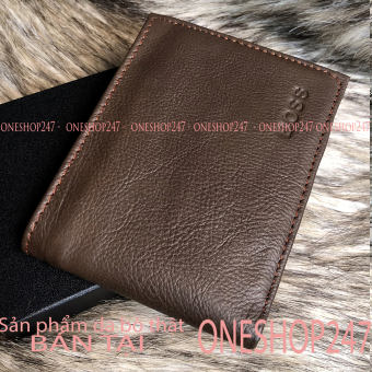 Bóp nam ví nam ví DA BÒ 100%. có khóa kéo Bóp da bò nam