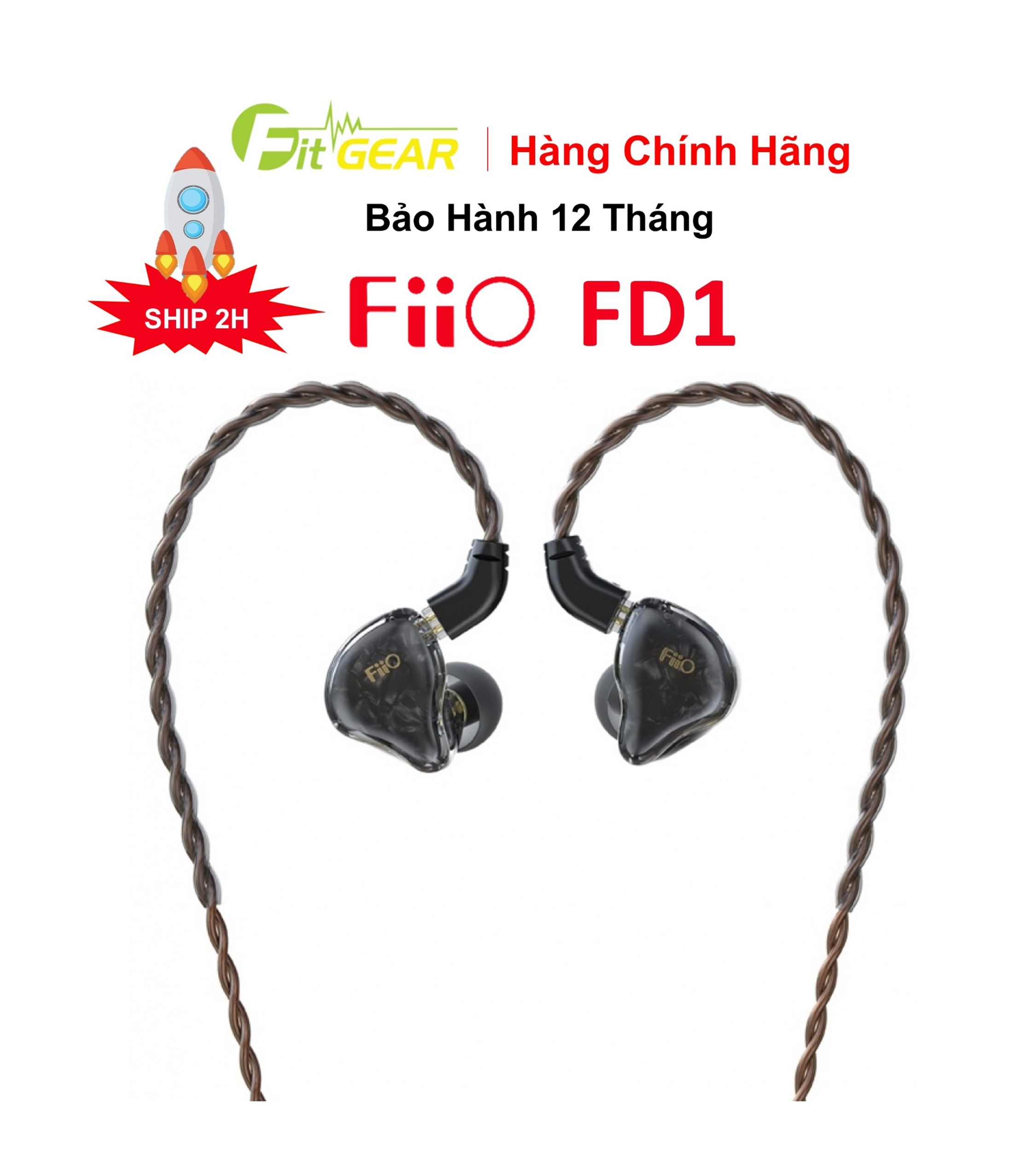 [HCM] Tai Nghe Fiio FD1 Chính Hãng - Tai Nghe Nhét Tai, Có Dây - BẢO HÀNH 12 THÁNG