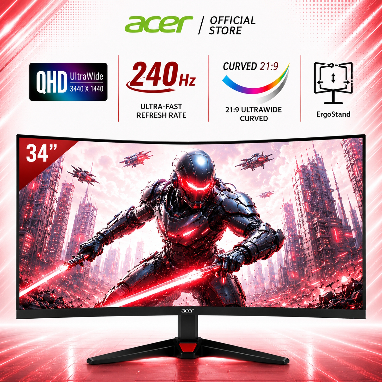 New 300Hz Refresh Rate] Acer Nitro VG250Q F 24.5-Inch FHD IPS