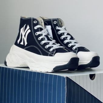 Giày MLB Chunky High New York Yankees Black Màu Đen