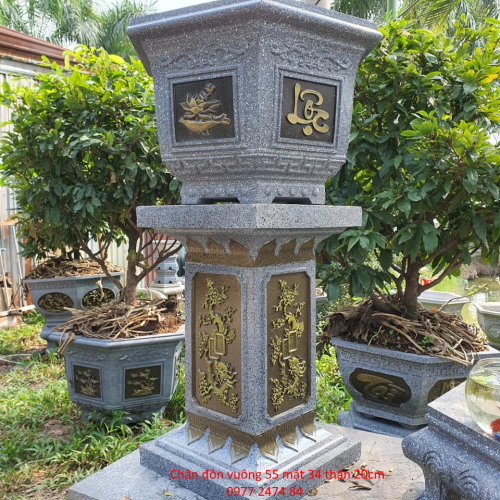 Khuôn chân đôn vuông cao 55 mặt 34cm thân 20cm