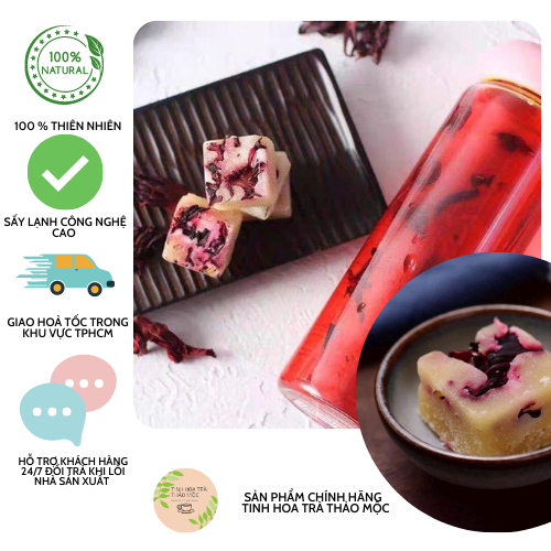 Trà hoa atiso đỏ đường phèn mật ong chua ngọt thanh mát 1 kí _ hibiscus tea_tinhhoatrathaomoc