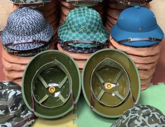 Mũ cối tàu, mũ cối cốt phíp siêu bền - Cốt phíp loại I, chống va đập, chống nước, bền đẹp (kèm sao)