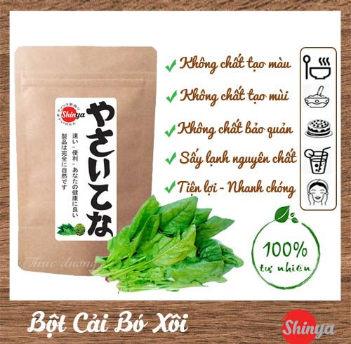 Bột cải bó xôi nguyên chất 50g