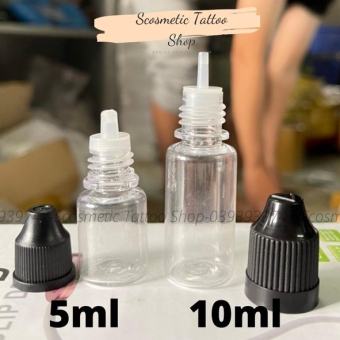 Lọ chiết mỹ phẩm 5ml-10ml , chai nhựa chiết mực phun xăm - tinh dầu -Hàng Đẹp/Scosmetic
