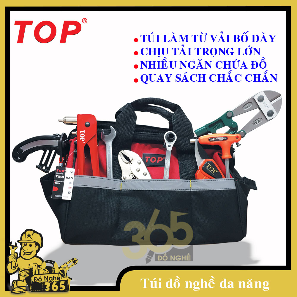 Túi đồ nghề đa năng hiệu TOP, Túi vải chuyên đựng đồ nghề và nhiều vật dụng nặng túi có thể chiu lực cao