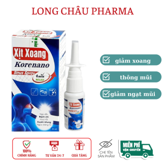 Xịt xoang korenano thảo dược hoa ngũ sắc giảm viêm xoang viêm mũi dị ứng hắt hơi xổ mũi (20ml/lọ)