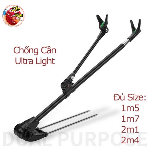 Chống cần Câu Đài Câu Đơn Cao Cấp Ultra Light Đủ Size 1m5-1m7-2m1-2m4 ( Lão Ngư Fishing )