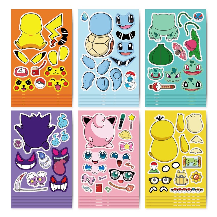 FMVIOL Pokemon Anime Stickers, 100PCS Cute Pikachu Vinyl India