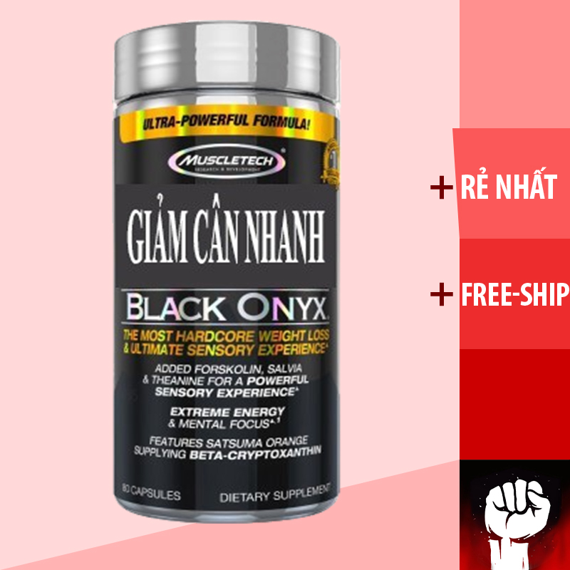 Đốt mỡ | muscletech – hydroxycut sx-7 black onyx - viên uống đốt mỡ cao cấp - chính hãng muscle fitness