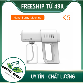 Súng Xịt Khử Khuẩn cầm tay Nano K5 , Tích Hợp 6 đèn UV diệt 99% vi khuẩn Máy Phun Khử Khuẩn Xịt Diệt Virus Chống Vi Khuẩn