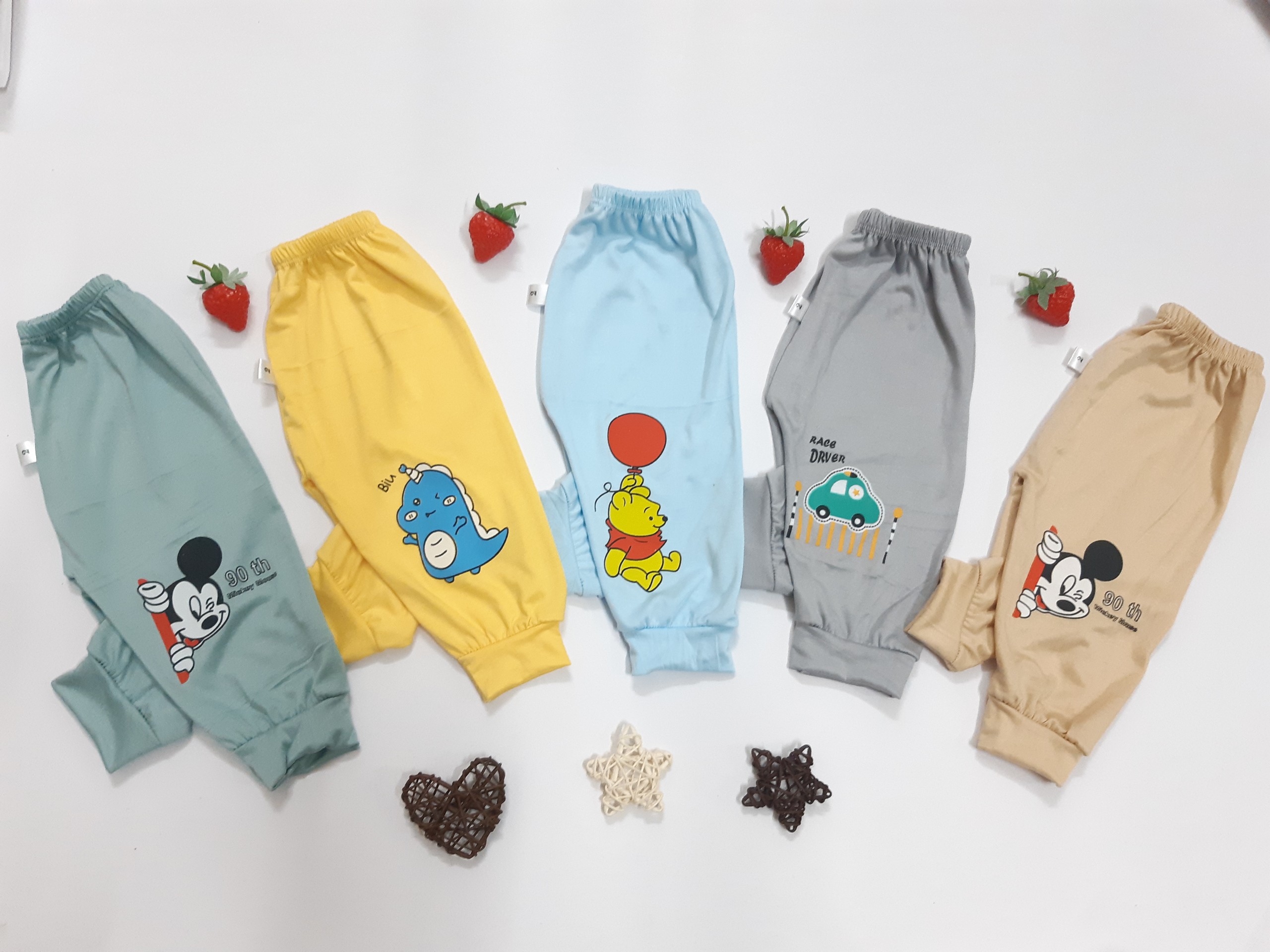Quần dài thun lạnh lẻ k.woo cho bé trai, bé gái 4 -15kg