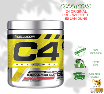 Pre Workout - Cellucor C4 Original 60 serving - Cải Thiện Năng Suất Tập Luyện