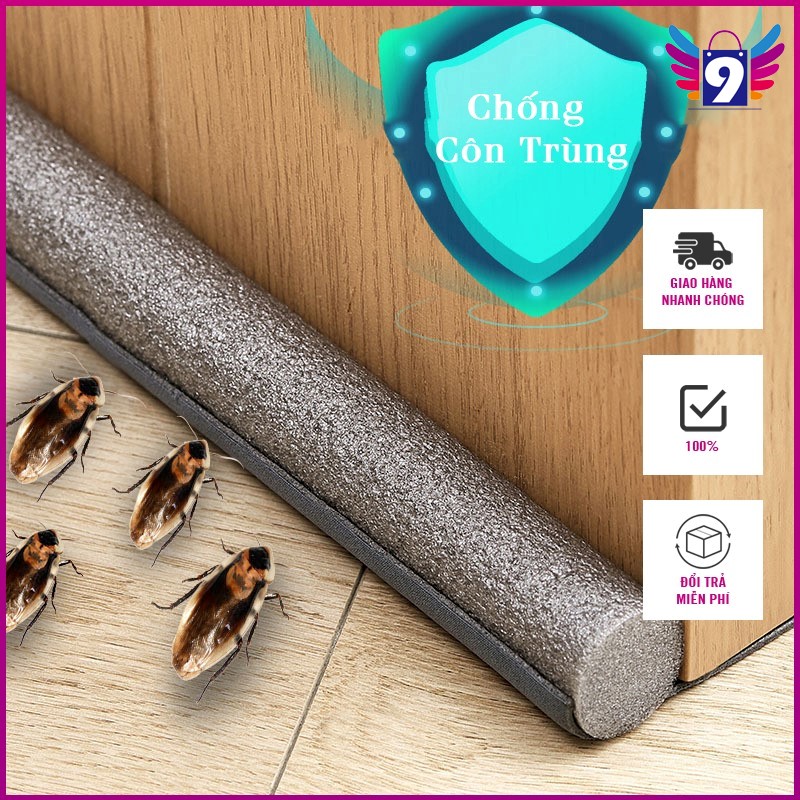 [3-5/8 Hoàn Tiền 25%] - Dây xốp chặn khe cửa ngăn gió lùa cách âm - côn trùng an toàn 9 STORE