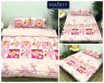 Bộ Chăn Ga Gối Cotton Poly Mẫu Báo Hồng Họa Tiết Cực Đẹp, Chất Liệu Cotton Poly Siêu Mềm Mịn, Thấm Hút Mồ Hôi, Không Phai Màu, Có Thể Giặt Máy