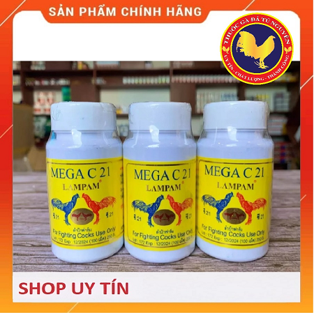 Mega c21 hủ 100 viên - tăng cơ, giảm mỡ, tăng bo gà đá - hàng nhập thái lan