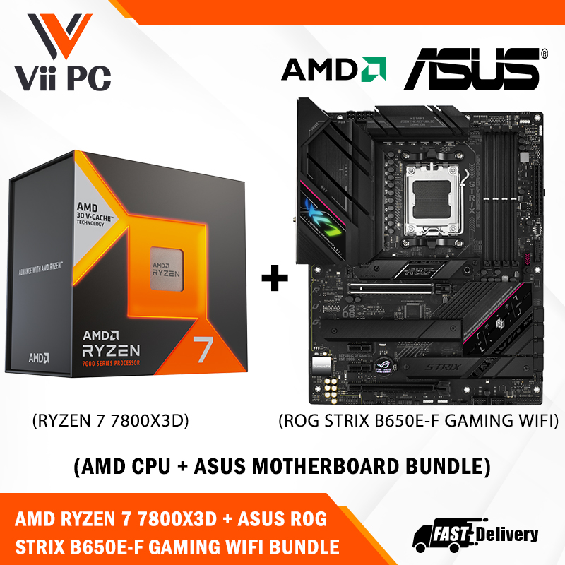 まとめ売り ROGSTRIX B650AGAMINGWi-Fi　R7800X3D Amd Ryzen 7 7800X3D Bundle With Asus Rog Strix B650-A Gaming Wifi