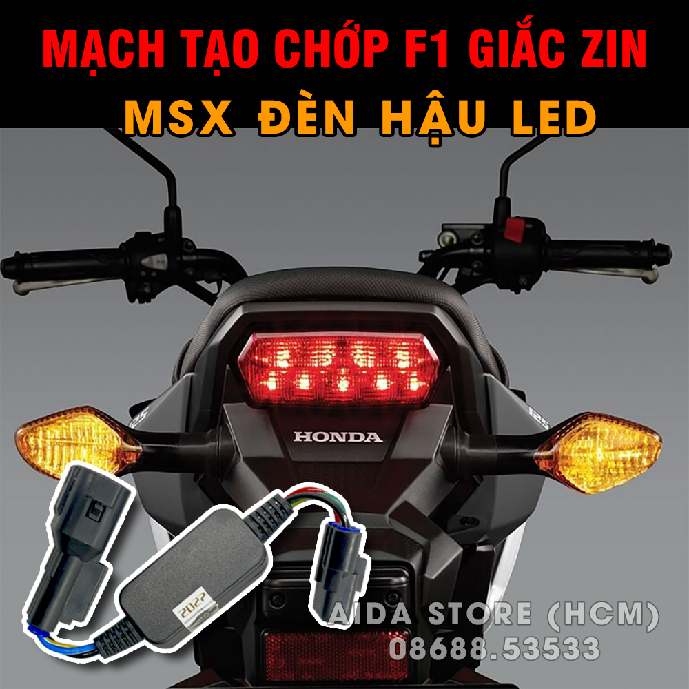 MSX 125 - [PRO NEW] Bộ mạch sẵn giắc zin tạo chớp F1 cho MSX 125 đèn hậu LED