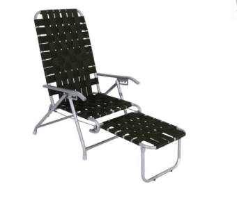 Ghế bố xếp đan dây dù bản to