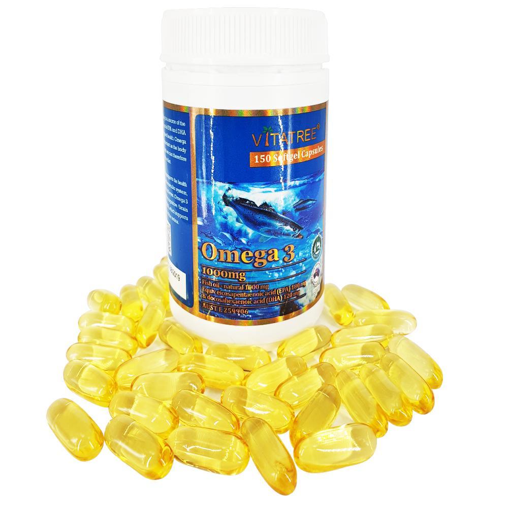 [HCM]VITATREE - Viên Uống Hỗ Trợ Tim Mạch -  Omega 3- 150 Viên
