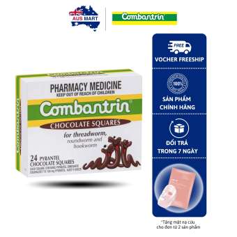 Kẹo tẩy giun socola, Úc (24 viên) Bé dễ ăn , ngon miệng và thích thú