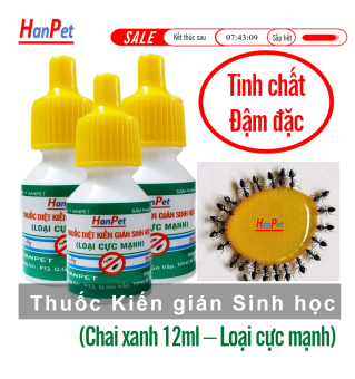 HCM - (Combo 3 chai Xanh) Dung dịch Diệt kiến Hanpet dạng dung dịch diệt kiến gián tận gốc / kiến lọ / kiến sinh học / diệt gián kiến / gián / diệt côn trùng  / kiến đỏ