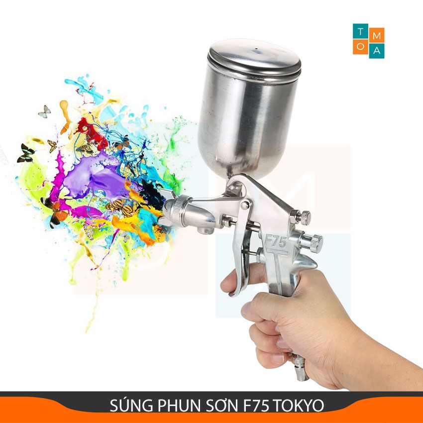 PHUN SƠN F75 ĐẦU BÉC 1.5 - PHUN SƠN KẺ CHỈ MINI DÙNG ĐỂ PHUN SƠN DẦU