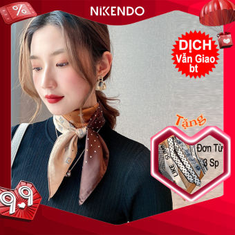 Khăn Bandana - Khăn lụa vuông 70 x 70 cm - Khăn lụa Nikendo  KML 2