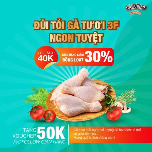 ĐÙI TỎI GÀ TƯƠI 3F 1KG mới mỗi ngày