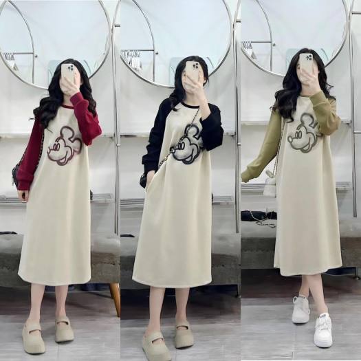 Đầm Suông Váy Suông Cotton Dáng Dài in Chữ Today Form Rộng Đến 75kg |  Lazada.vn