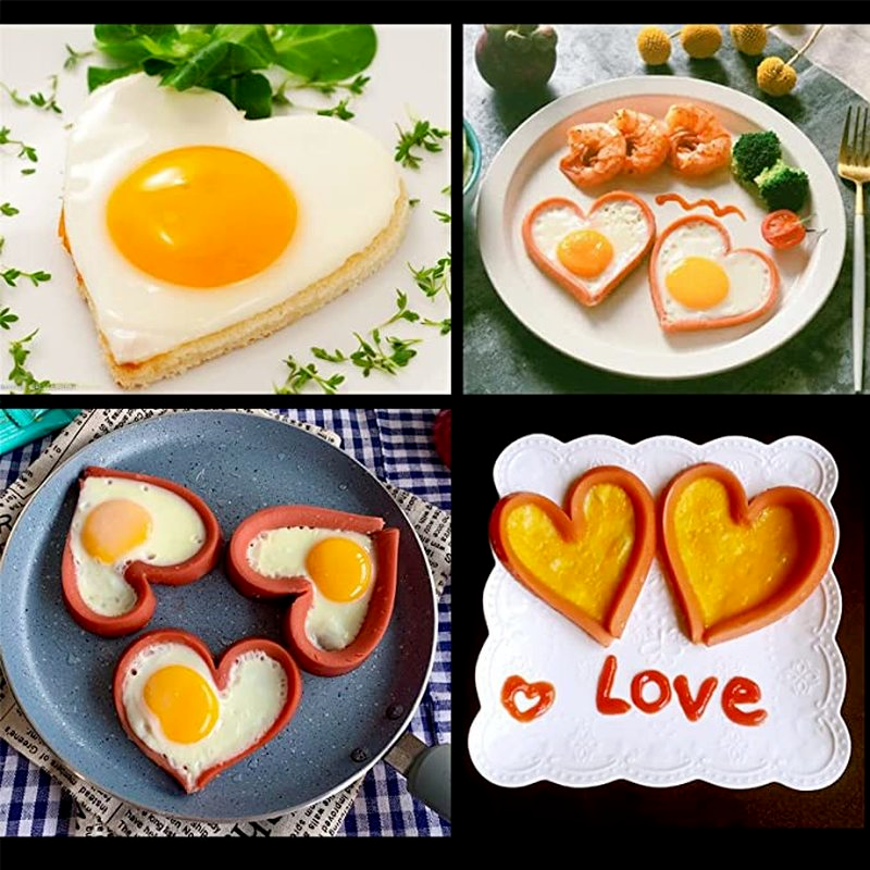 GOODLIEST Egg Fryer Mould Anti-Scalding High Temperature Resistance Useful  Square Round Pancake Omelette Mold