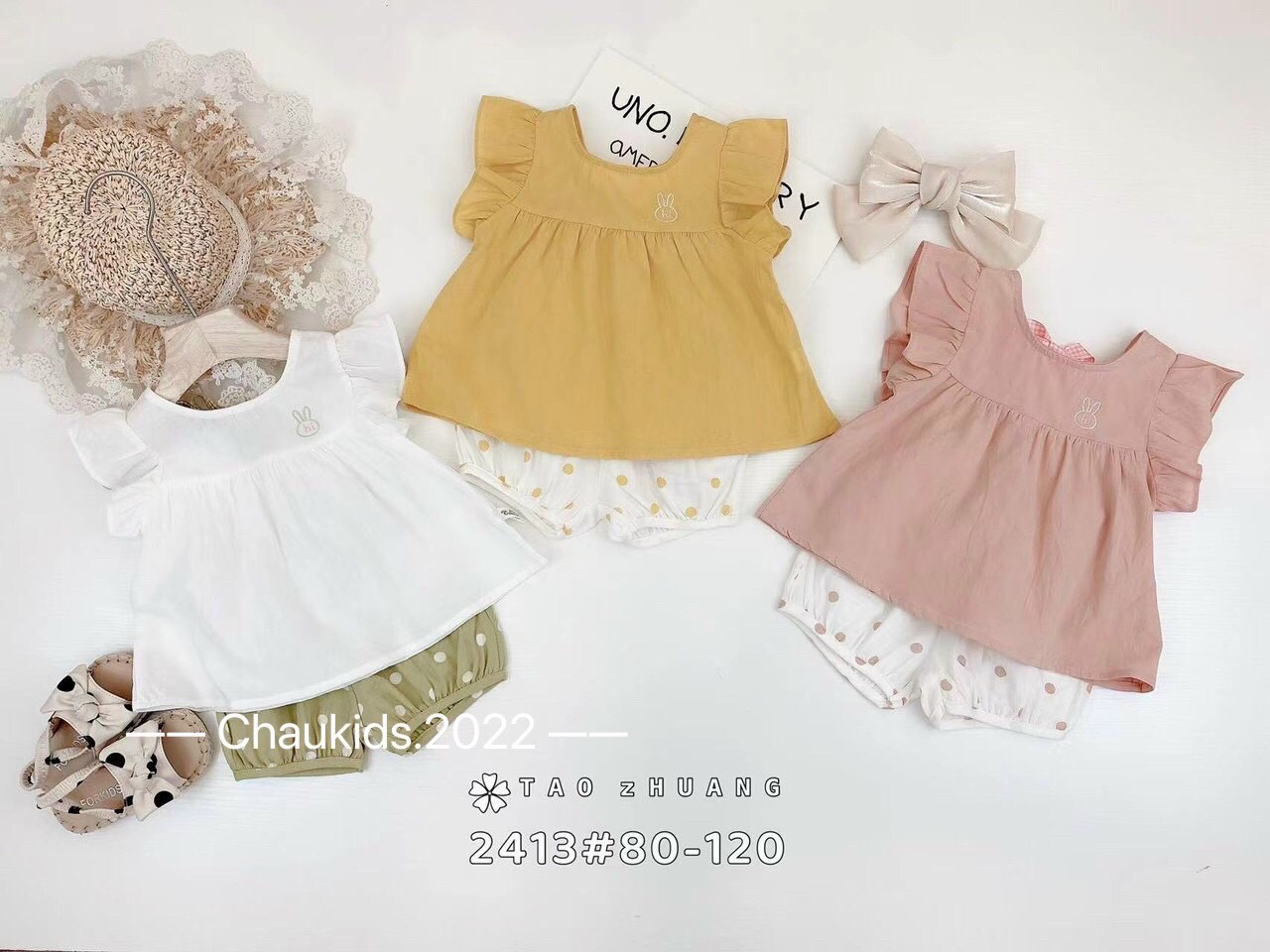 Đồ bộ bé gái, bộ đũi cánh tiên cho bé gái, bộ cộc tay bé gái chất siêu mát