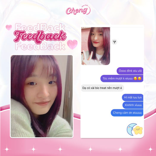 Thuốc nhuộm tóc màu NÂU BERRY không cần thuốc tẩy tóc Chenglovehairs, Chenglovehair