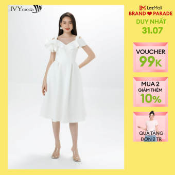 Đầm dạ hội phối hoa hồng IVY moda MS 45S2645