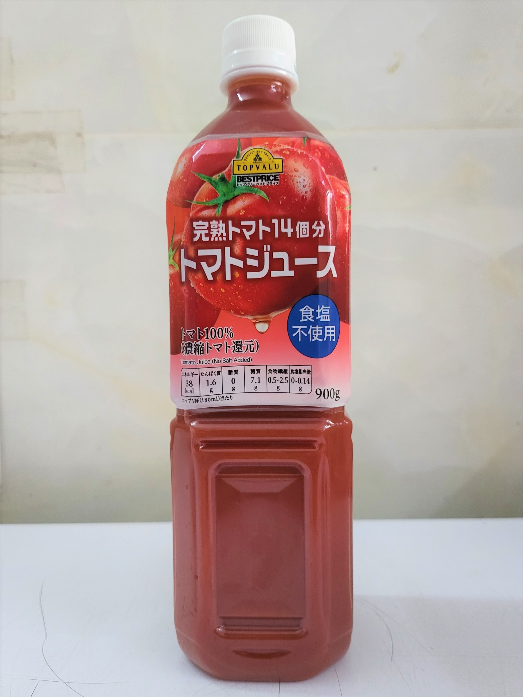 [Chai 900g] NƯỚC CÀ CHUA NGUYÊN CHẤT [Japan] TOPVALU Tomato Juice