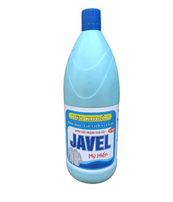 Nước Tẩy JAVEL mỹ hiền 500ml, Trắng sạch vết bẩn, diệt khuẩn, khử mùi.