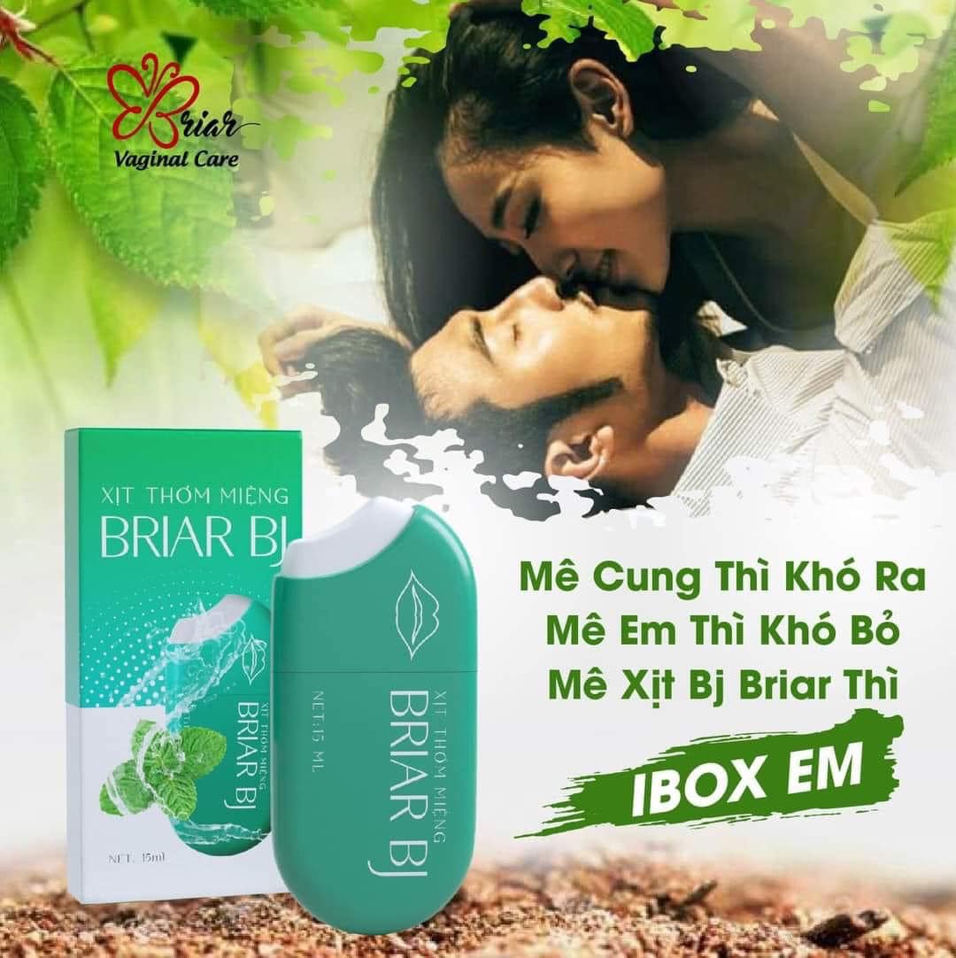 Xịt thơm miệng Briar thơm mát tự tin gần ngau hơn
