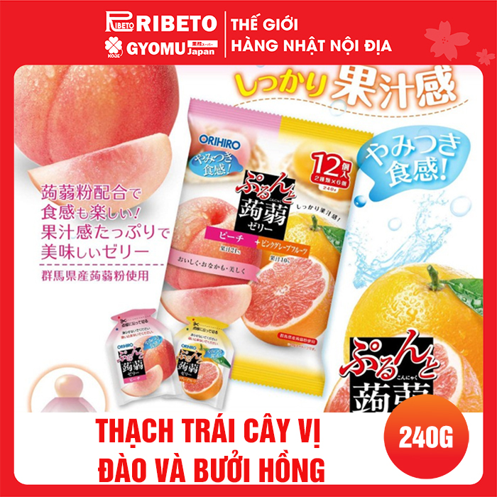 Thạch Trái Cây Orihiro Mix Vị - Thạch trái cây Nhật Bản