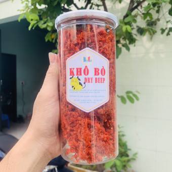 HŨ 500GRAM - KHÔ BÒ SỢI Loại 1 - Khô Bò Xé Cay