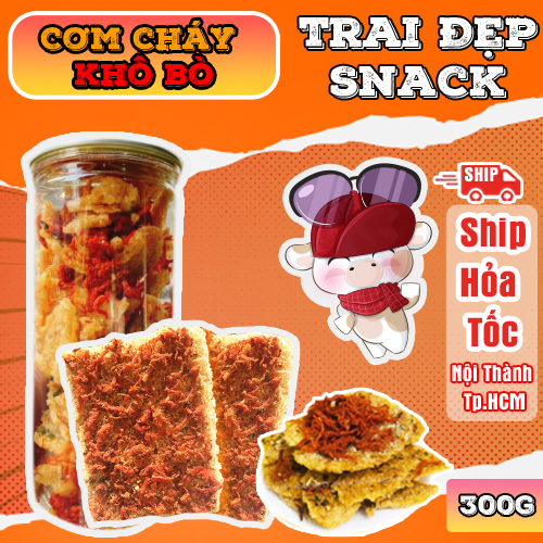 Cơm Cháy Mix Khô Bò Trai Đẹp 300G