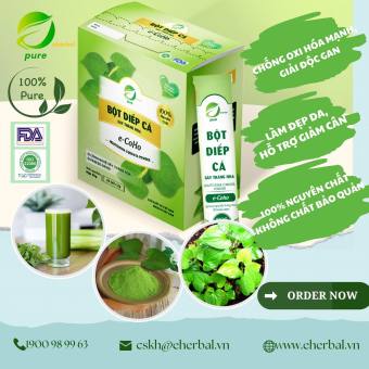 Bột Rau Diếp Cá 100% tự nhiên, Bột Diếp Cá thanh nhiệt, giải độc,