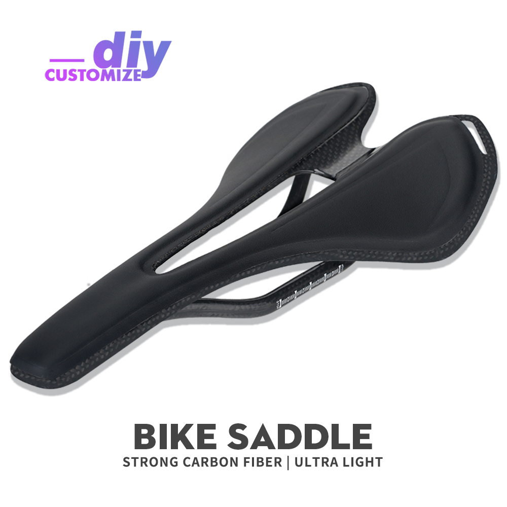Bán chạy! toseek cod yên xe đạp cacbon phụ tùng xe đạp yên xe đạp leo núi trọng lượng siêu nhẹ đệm yên xe bằng da 125g yên xe đạp màu đen 143*270mm cho xe đạp