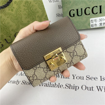 Ví GUCCI Cho Nữ Giảm Giá Ngắn Màu Nâu 2022 Món Quà Tuyệt Vời Nhất Cho Bạn Gái Với Hộp Và Giấy Cầu Xin Tùy Chọn