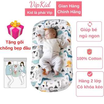 Nệm ngủ cho bé sơ sinh Carekids, đệm ngủ thông minh cho bé ngủ ngon chống trào ngược - vipkid