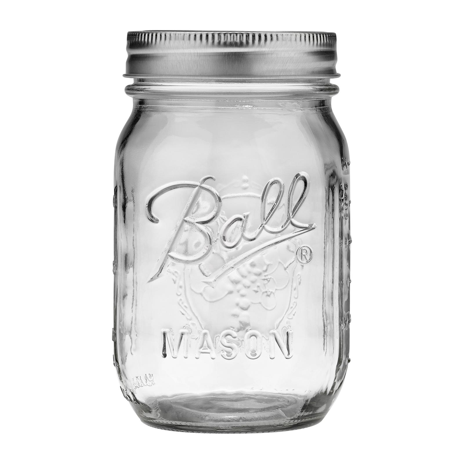 Ball Sip and Straw Spiral Mason Jar, Reusable Straw, 16 oz, 2 Pack