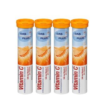 Hộp Viên sủi bổ sung vitamin Das Gesunde Plus – Vitamin C, 20 viên